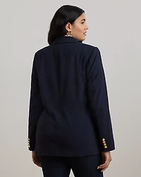 Double-Breasted Wool Crepe Blazer