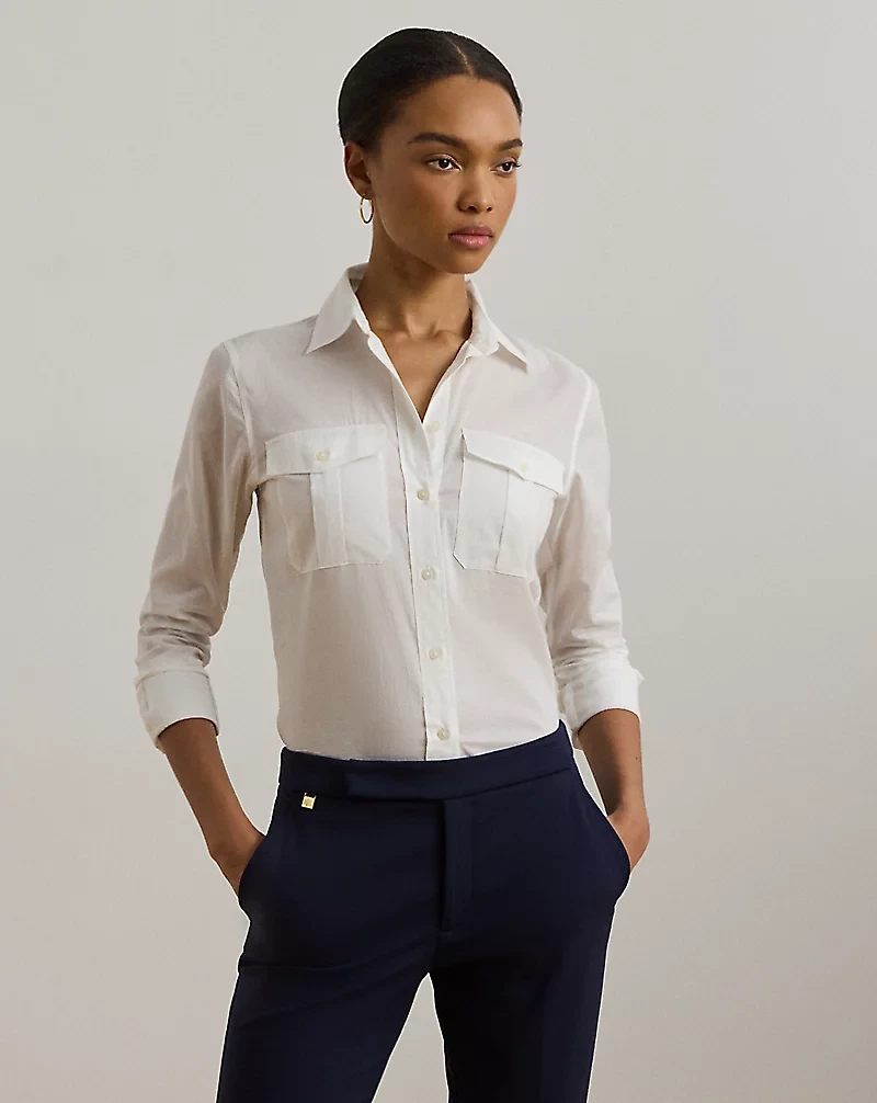 Classic Fit Cotton Voile Shirt