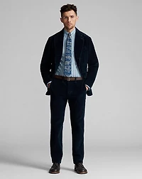 Unconstructed Indigo Corduroy Sport Coat