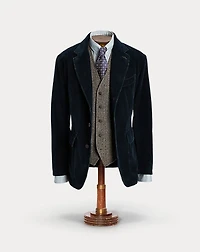 Unconstructed Indigo Corduroy Sport Coat