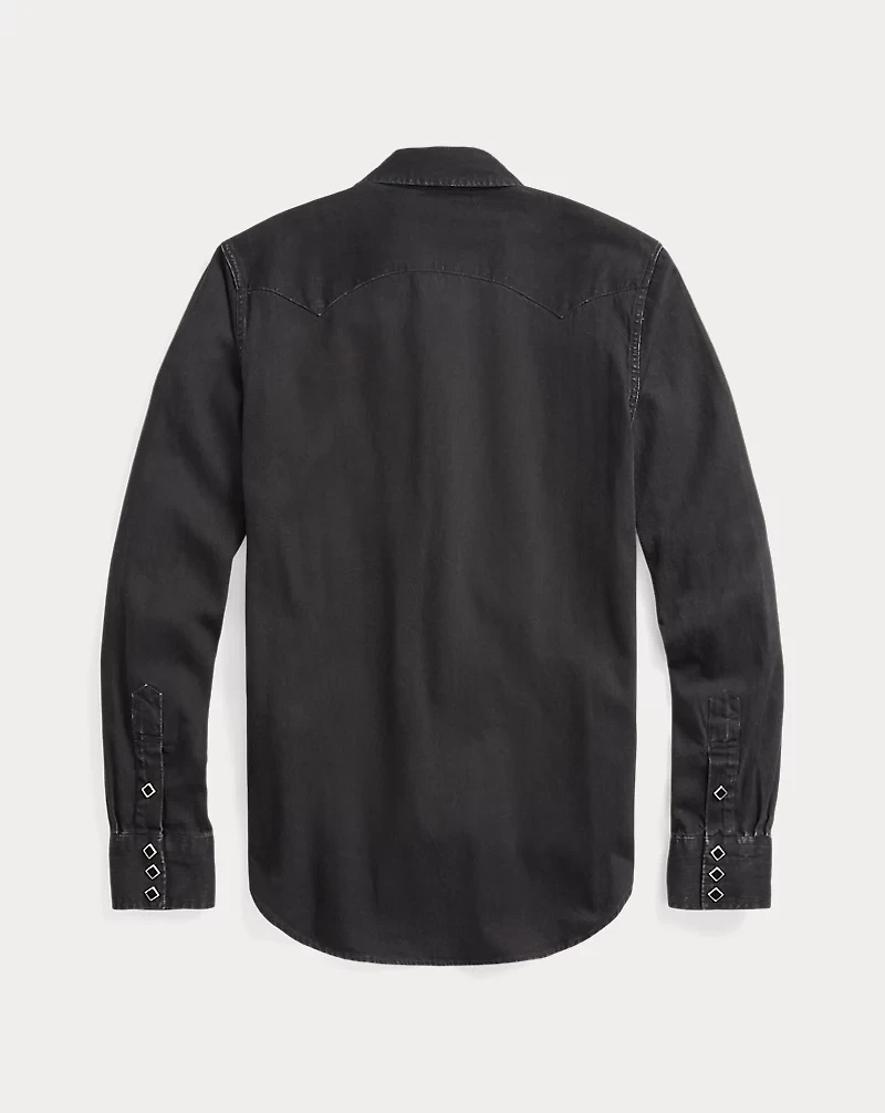 Slim Fit Denim Western Shirt