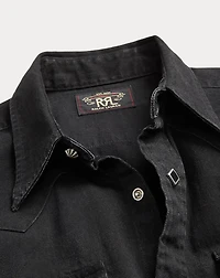 Slim Fit Denim Western Shirt
