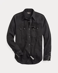Slim Fit Denim Western Shirt