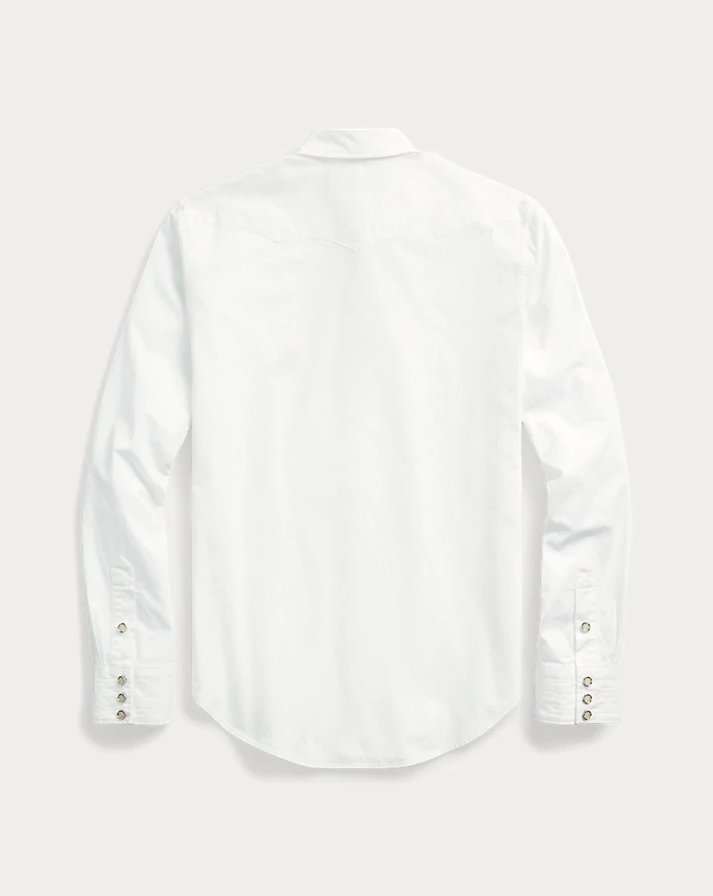 Slim Fit Poplin Western Shirt