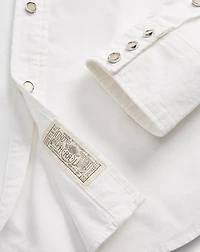 Slim Fit Poplin Western Shirt