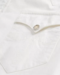 Slim Fit Poplin Western Shirt