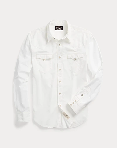 Slim Fit Poplin Western Shirt