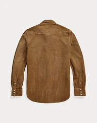 Slim Fit Corduroy Western Shirt
