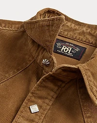 Slim Fit Corduroy Western Shirt