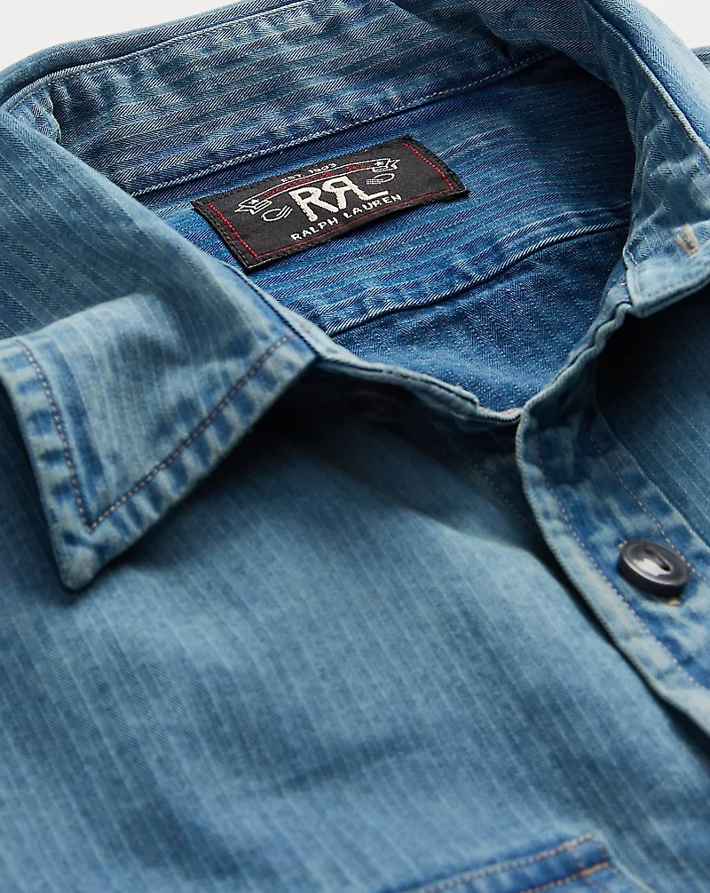 Indigo Herringbone Twill Workshirt