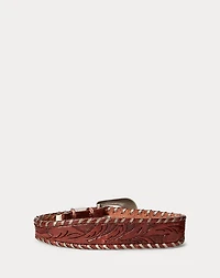 Hand-Tooled Leather Bracelet
