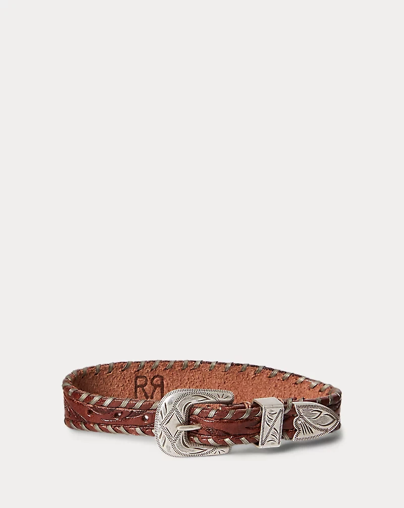 Hand-Tooled Leather Bracelet