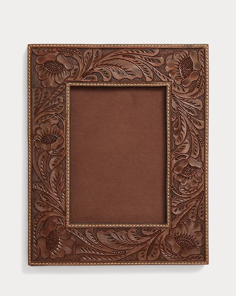 Hand-Tooled Leather Frame