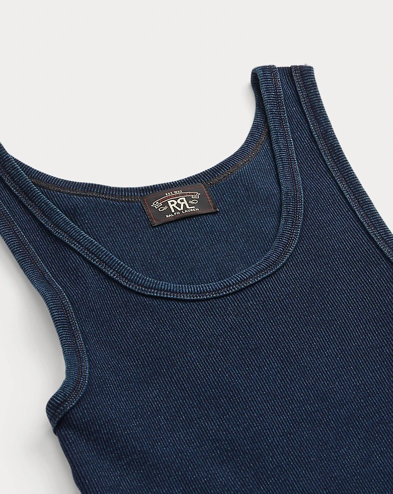 Stretch Cotton Ribbed Tank