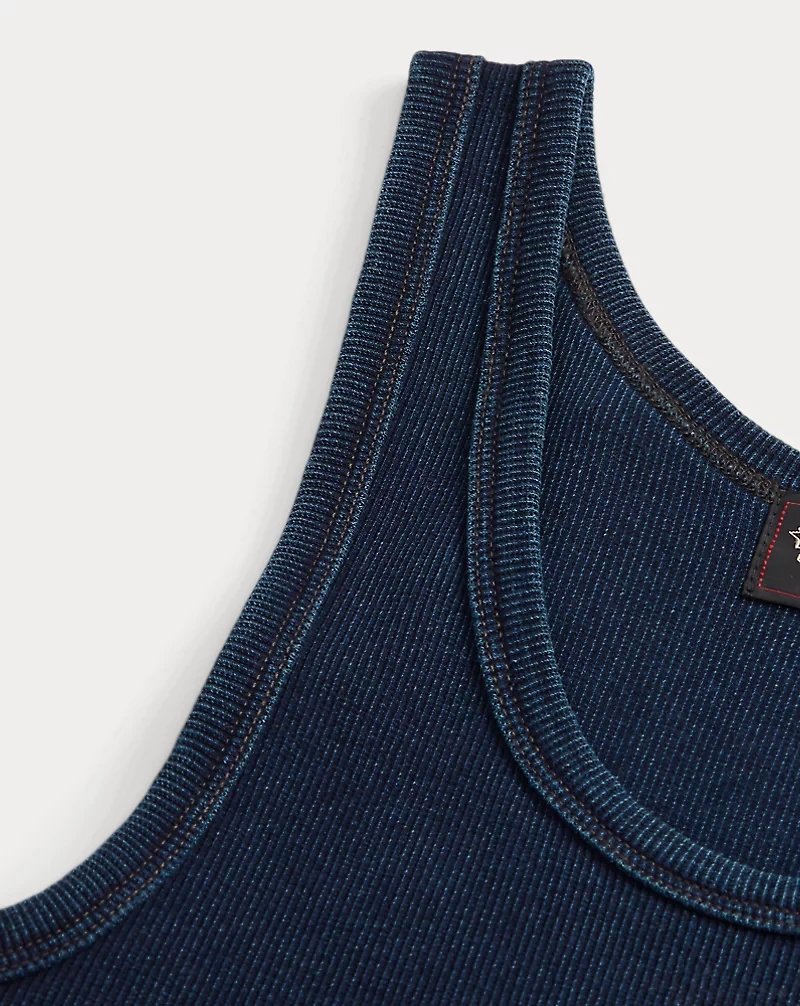 Stretch Cotton Ribbed Tank