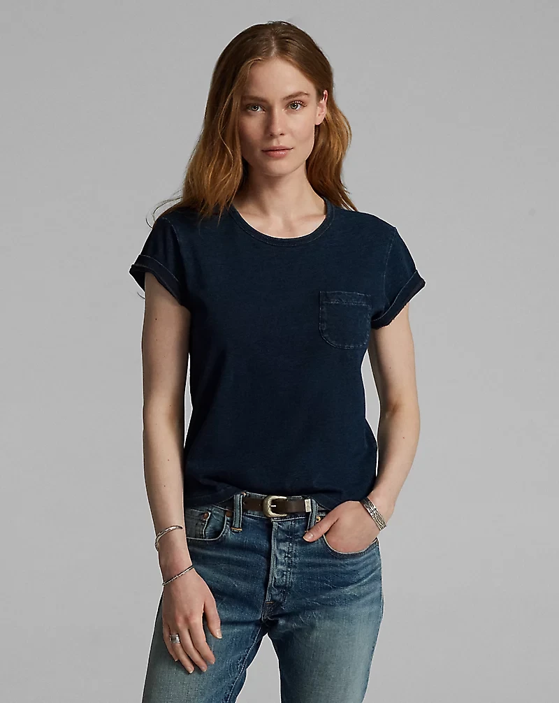 Cotton-Linen Pocket Tee