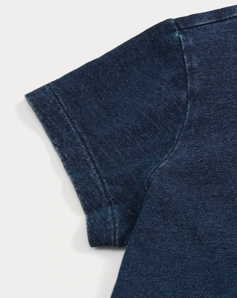 Cotton-Linen Pocket Tee