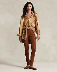 Lambskin Suede Pant