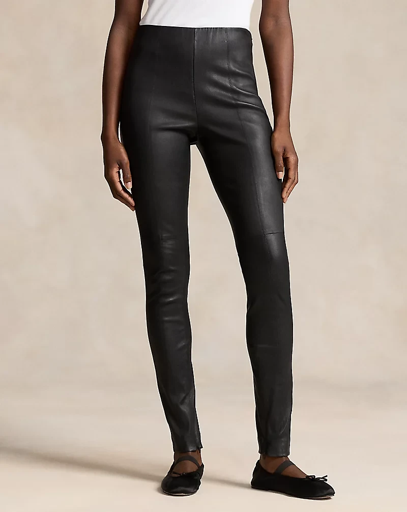 The Lambskin Side-Zip Pant