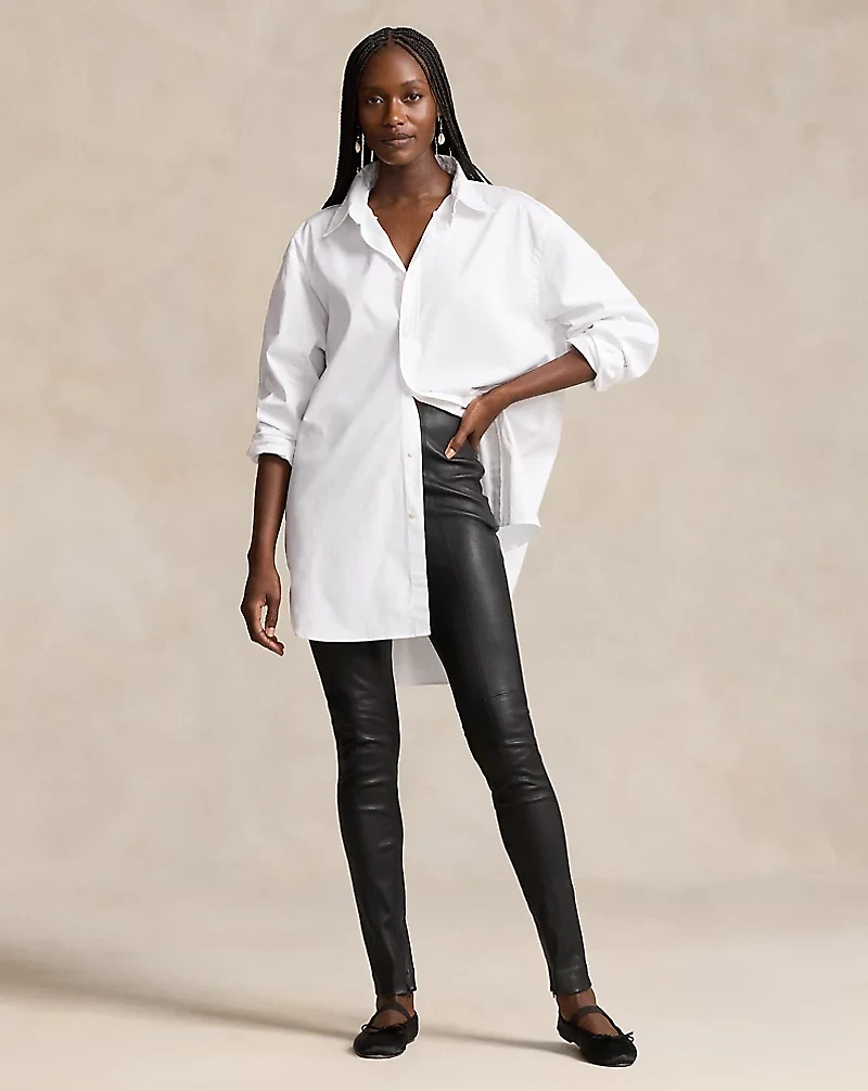 The Lambskin Side-Zip Pant