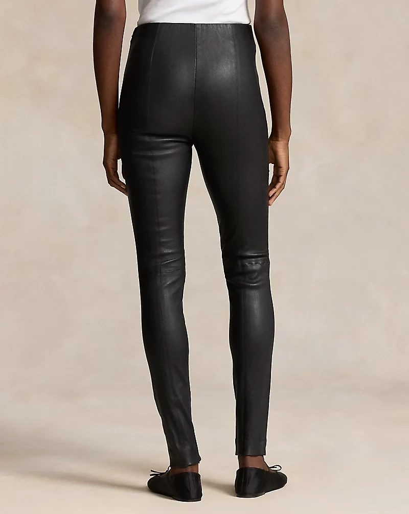 The Lambskin Side-Zip Pant