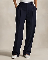 Wool Wide-Leg Tuxedo Pant