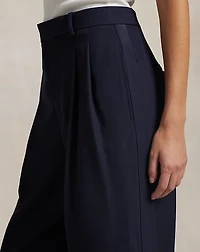 Wool Wide-Leg Tuxedo Pant