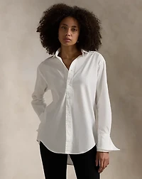 Extended-Cuff Cotton Shirt