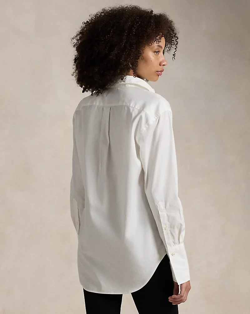 Extended-Cuff Cotton Shirt