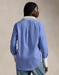 Extended-Cuff Cotton Shirt