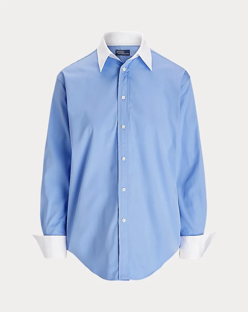 Extended-Cuff Cotton Shirt