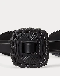 Leather Skinny Belt