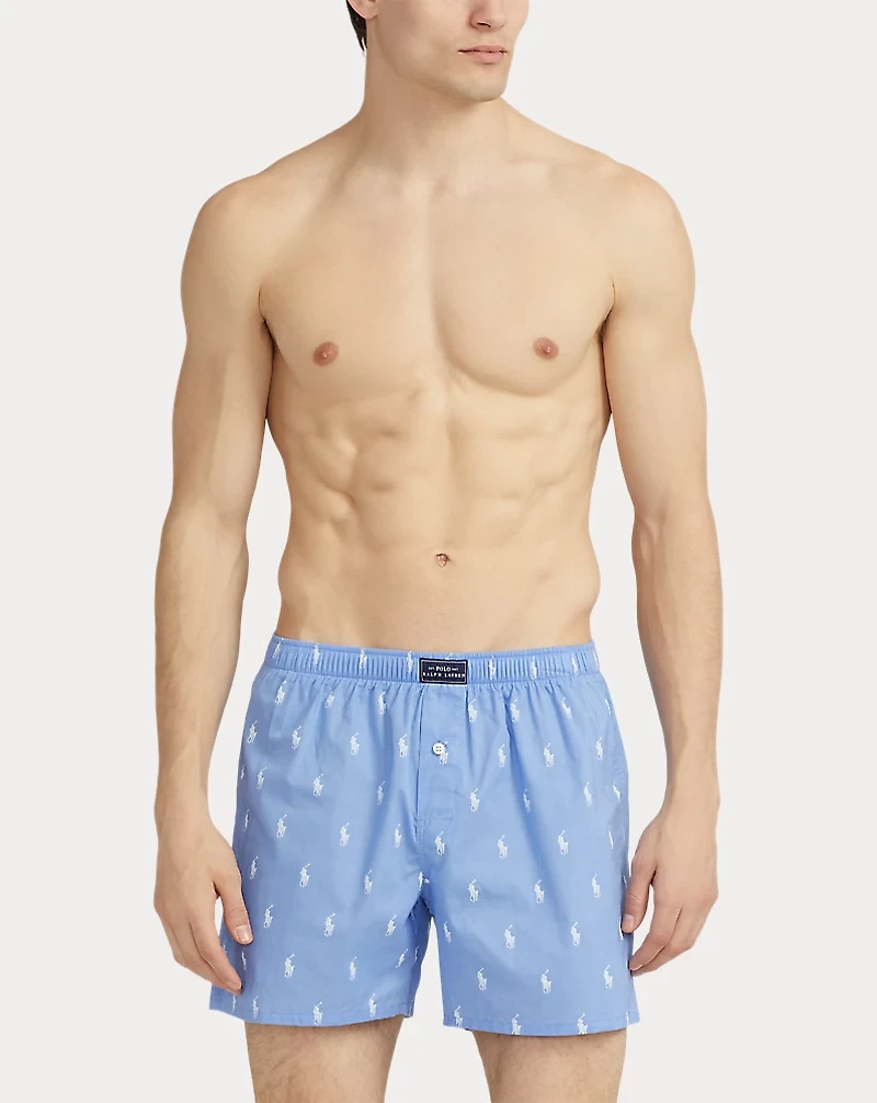 Classic Woven Cotton Polo Pony Boxer