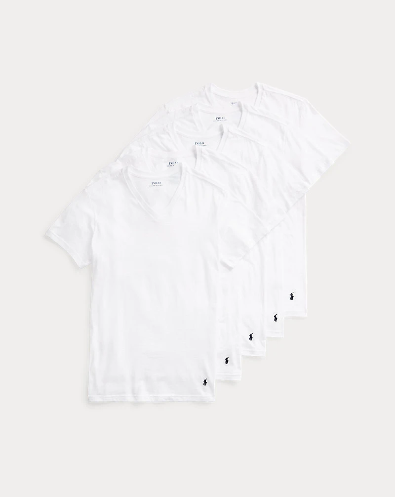 Slim Fit Wicking V-Neck 5-Pack