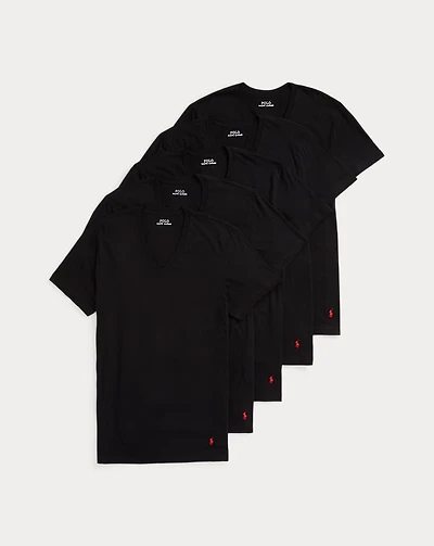 Classic Fit Wicking V-Neck 5-Pack