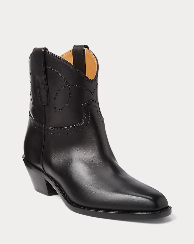 Jayme Burnished Calfskin Bootie