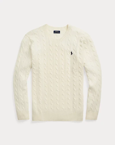 Cable-Knit Wool-Cashmere Sweater