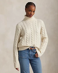 Cable-Knit Wool-Cashmere Sweater