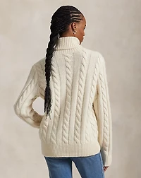 Cable-Knit Wool-Cashmere Sweater