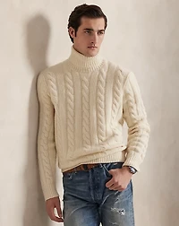 Cable-Knit Wool-Cashmere Sweater