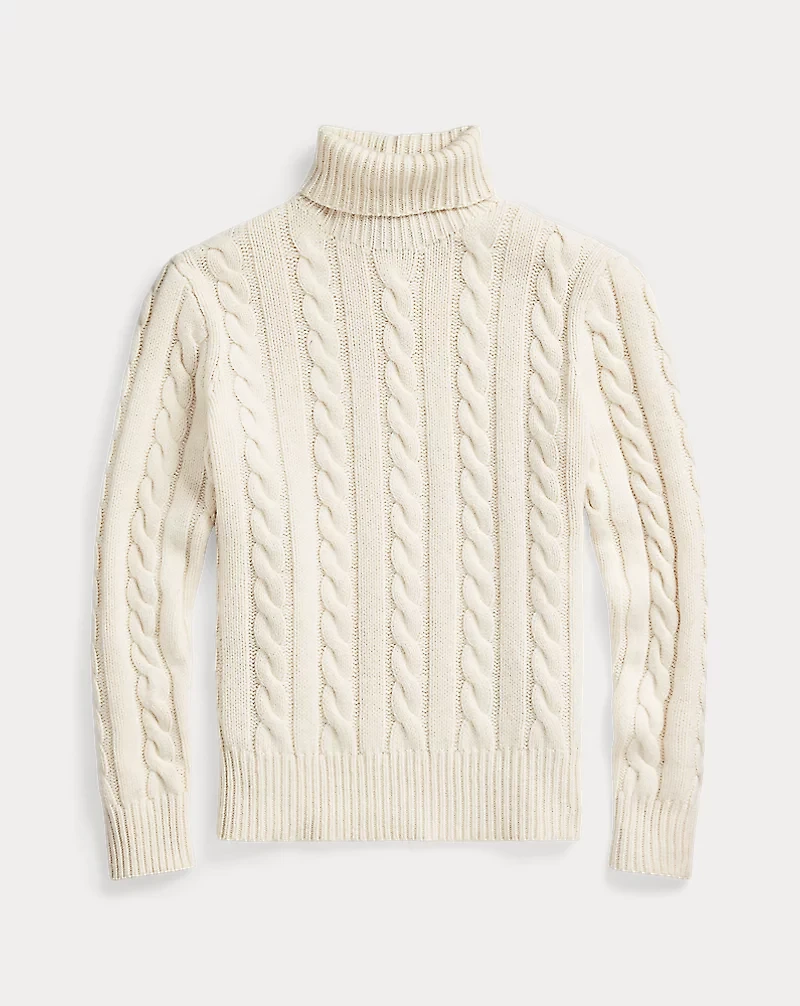 Cable-Knit Wool-Cashmere Sweater