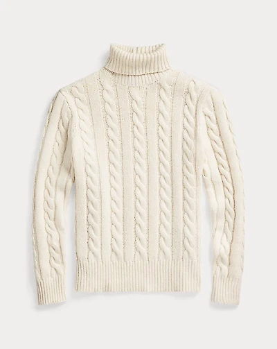 Cable-Knit Wool-Cashmere Sweater