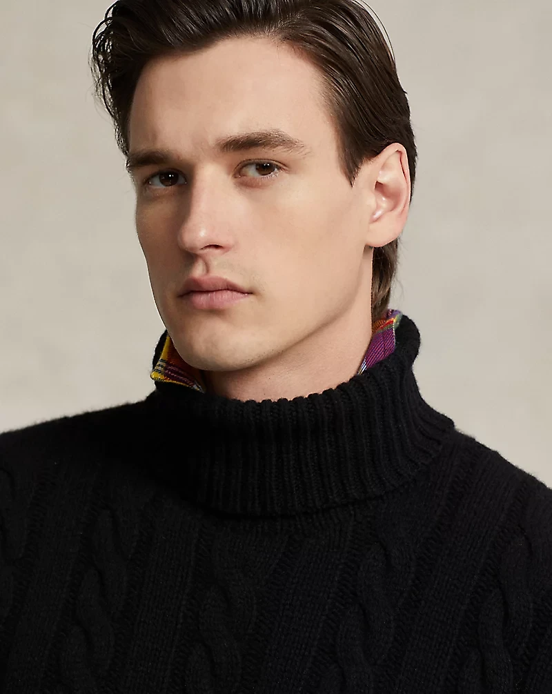 Cable-Knit Wool-Cashmere Sweater