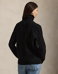Cable-Knit Wool-Cashmere Sweater