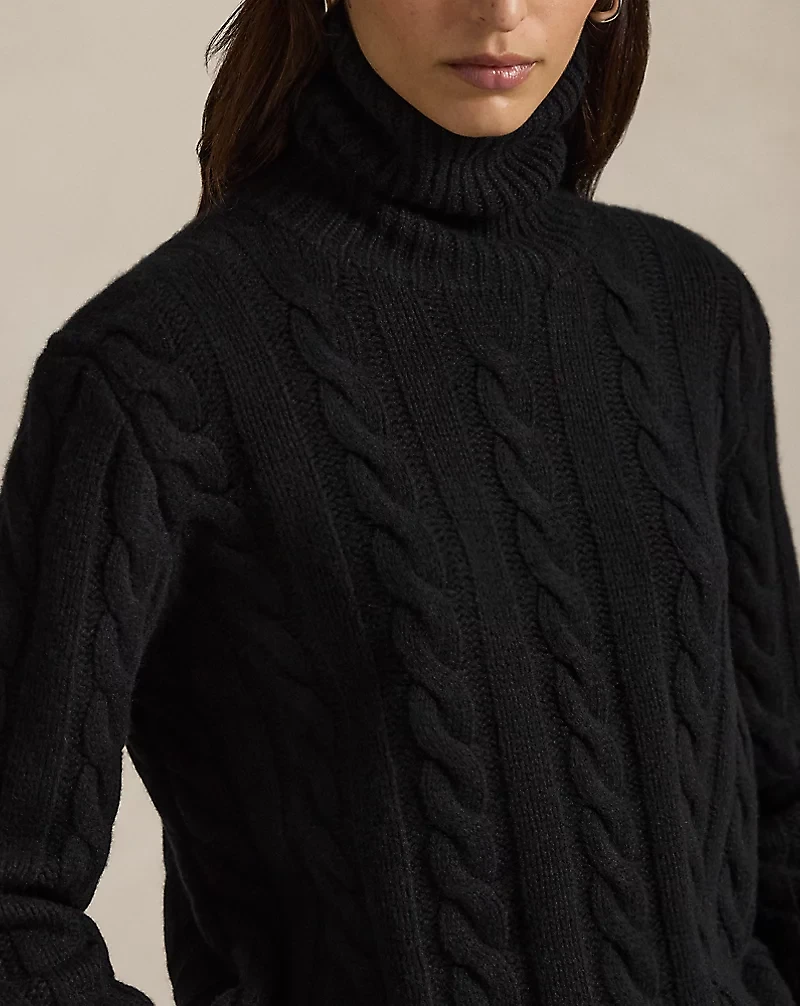 Cable-Knit Wool-Cashmere Sweater