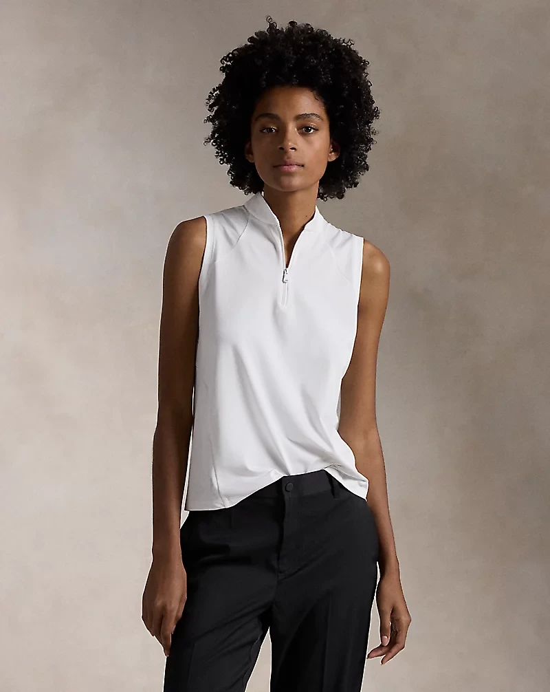 Tailored Fit Sleeveless Piqué Shirt
