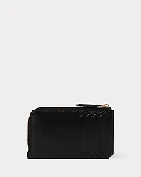 RL Box Calfskin Zip Card Case
