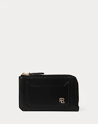 RL Box Calfskin Zip Card Case