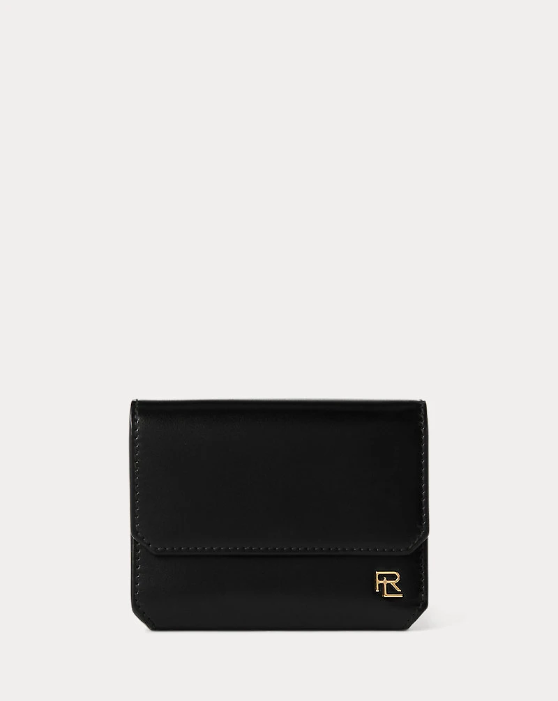 RL Box Calfskin Small Vertical Wallet