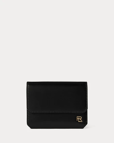 RL Box Calfskin Small Vertical Wallet
